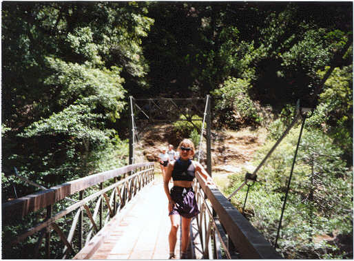 Cecilia on the bridge